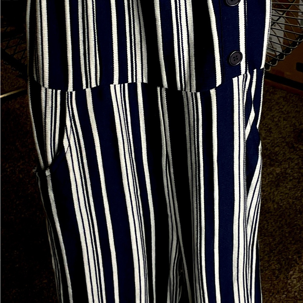 Blue striped little girl jumper size 10 tags still on